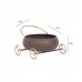 Round Bowl Snacks Platter With Wheels